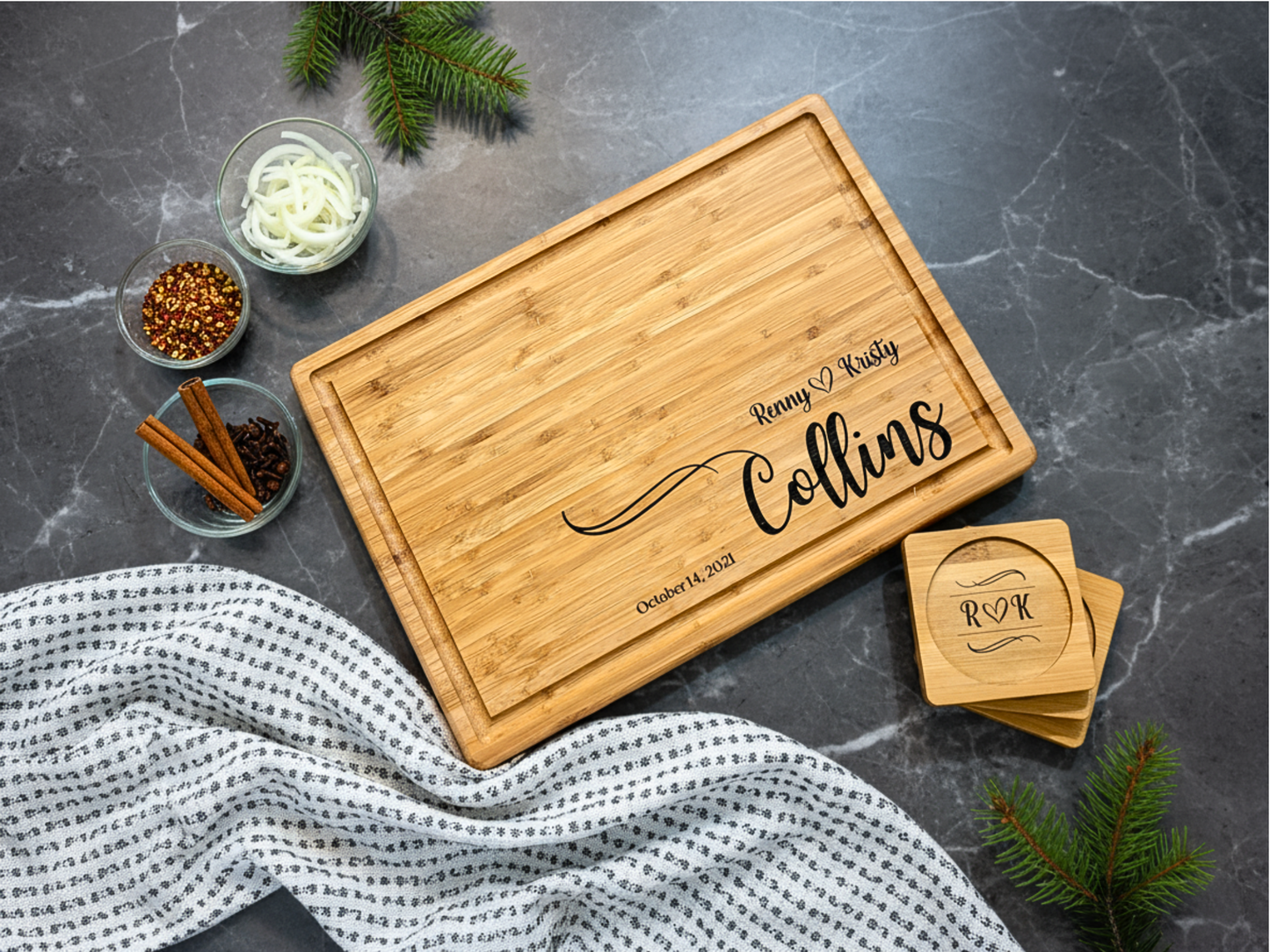 Personalized Bamboo Cutting Board