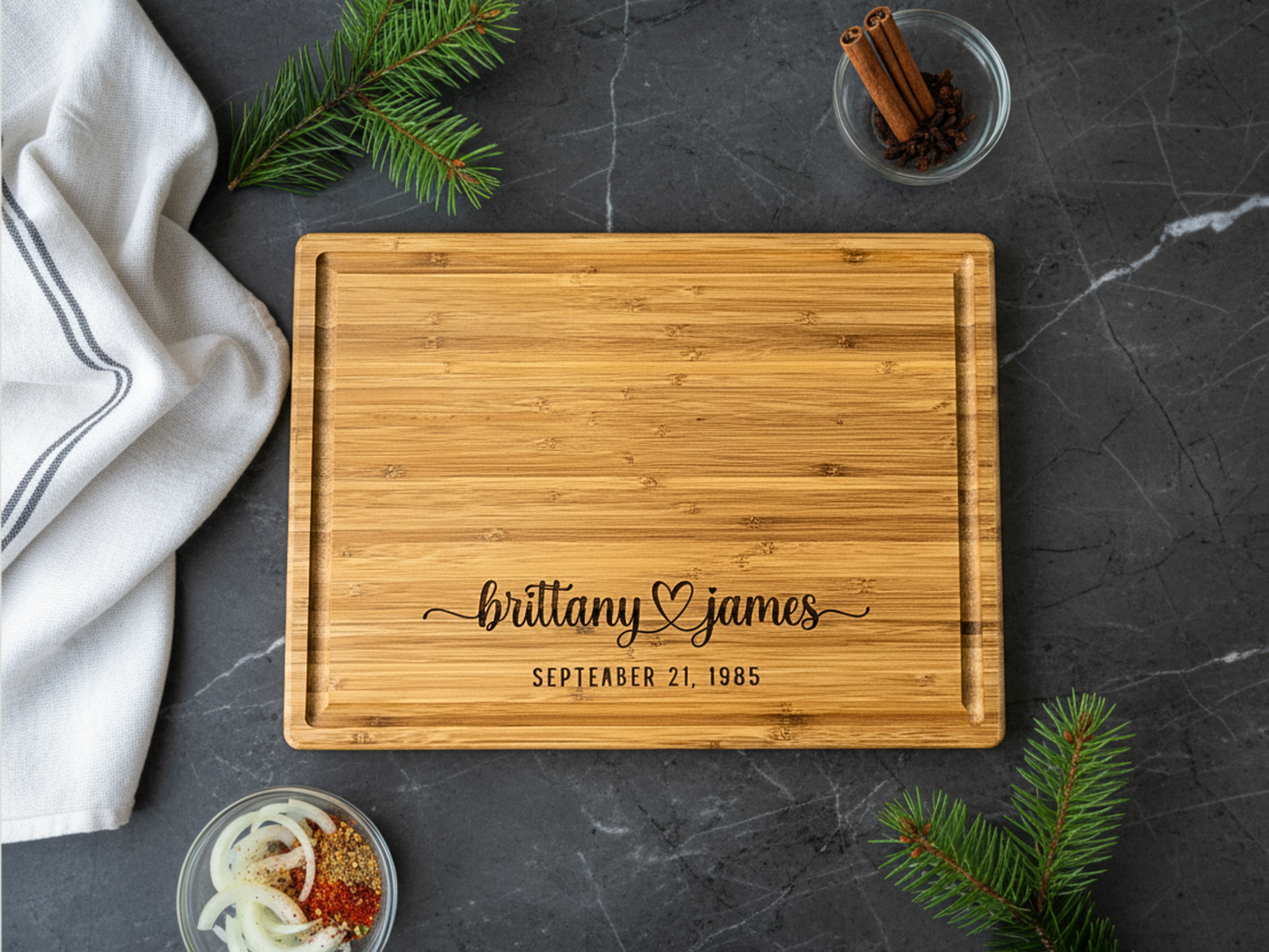 Personalized Bamboo Cutting Board
