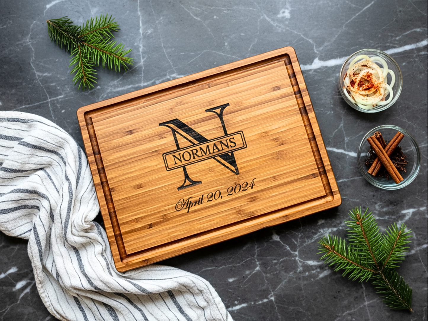 Personalized Bamboo Cutting Board