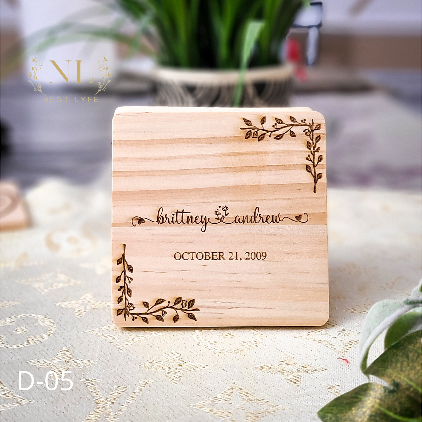 Personalized Wood Coaster