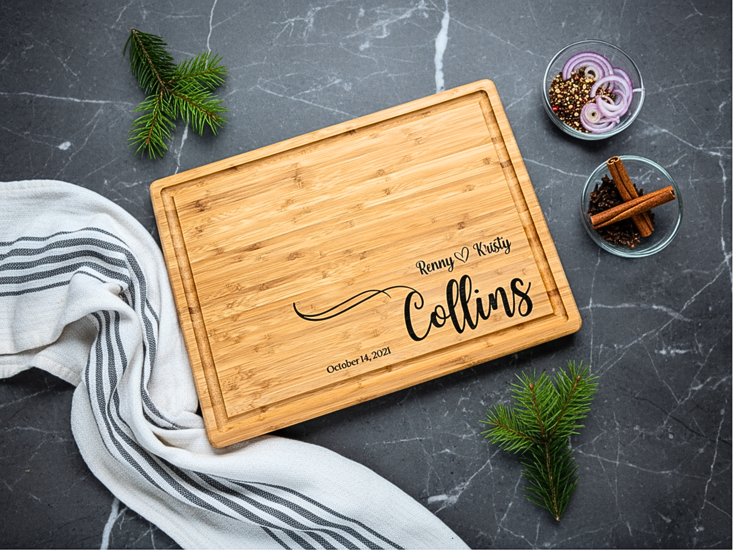 Personalized Bamboo Cutting Board