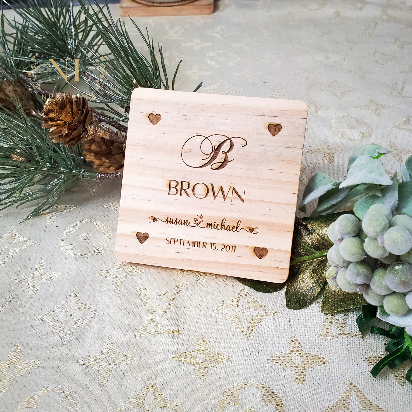 Personalized Wood Coaster