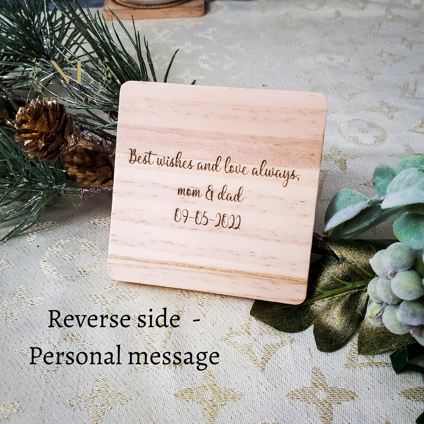 Personalized Wood Coaster