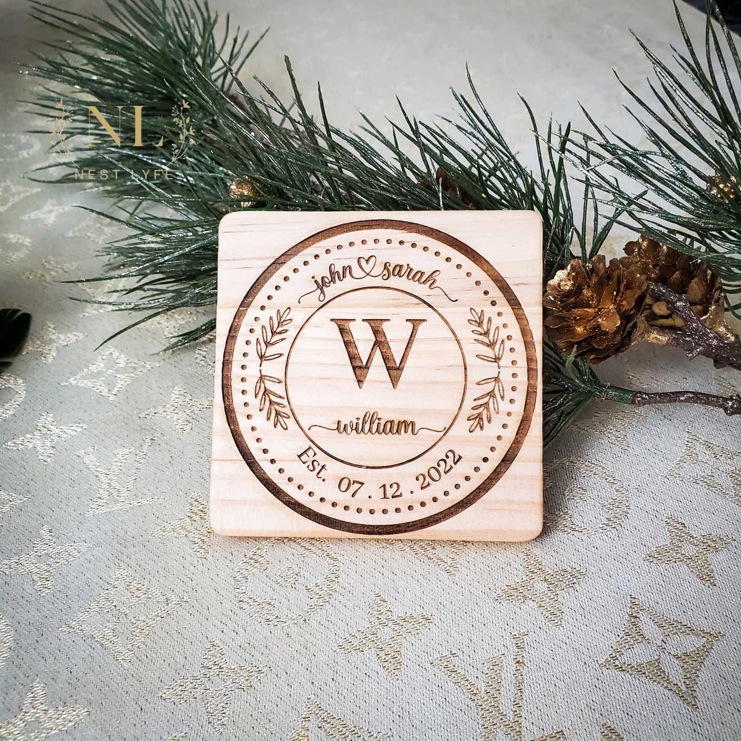 Personalized Wood Coaster