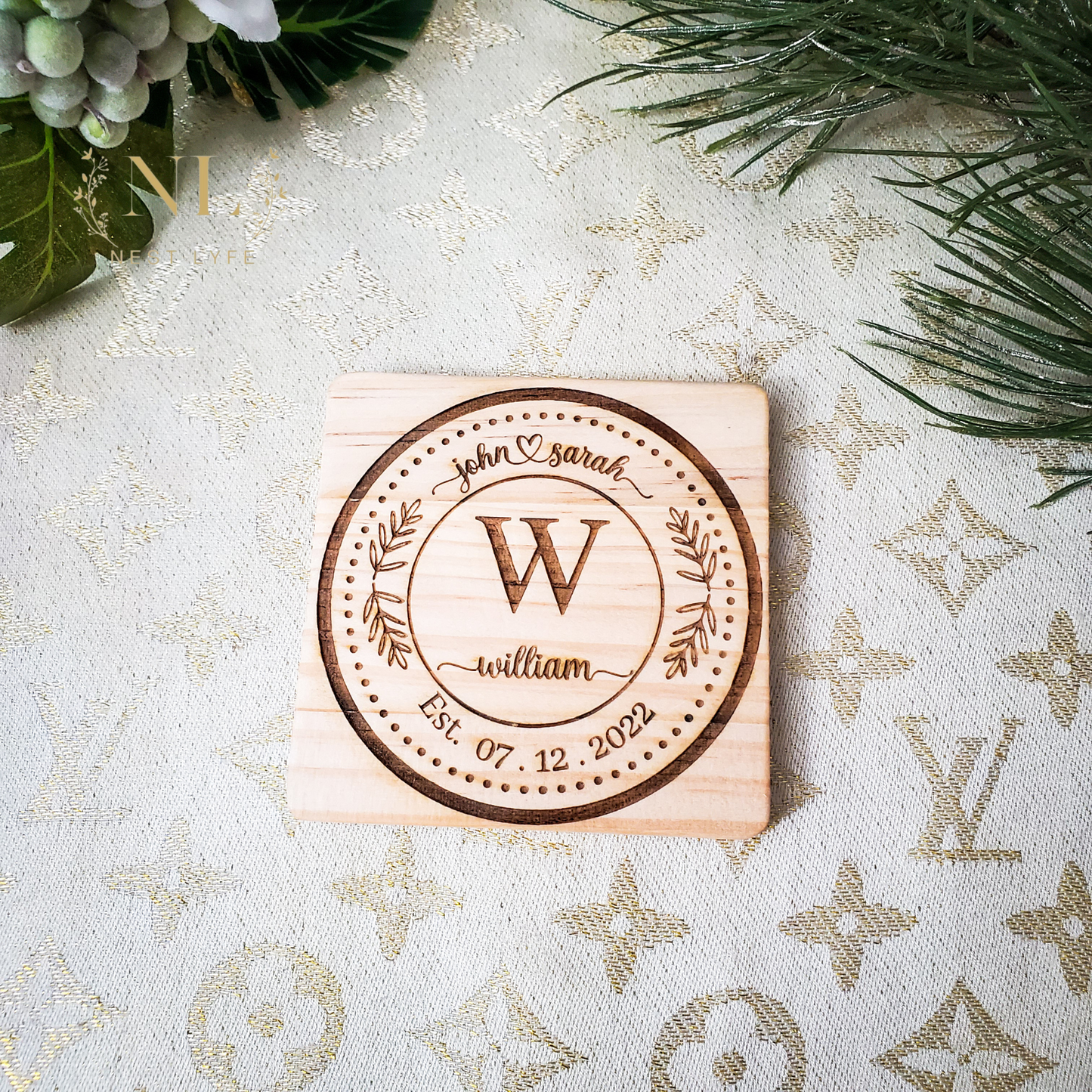 Personalized Wood Coaster
