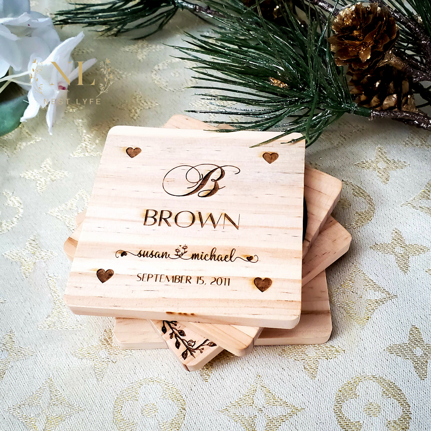 Personalized Wood Coaster