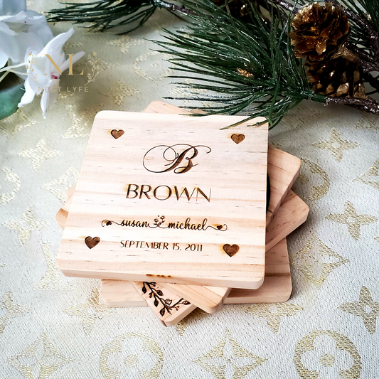 Personalized Wood Coaster