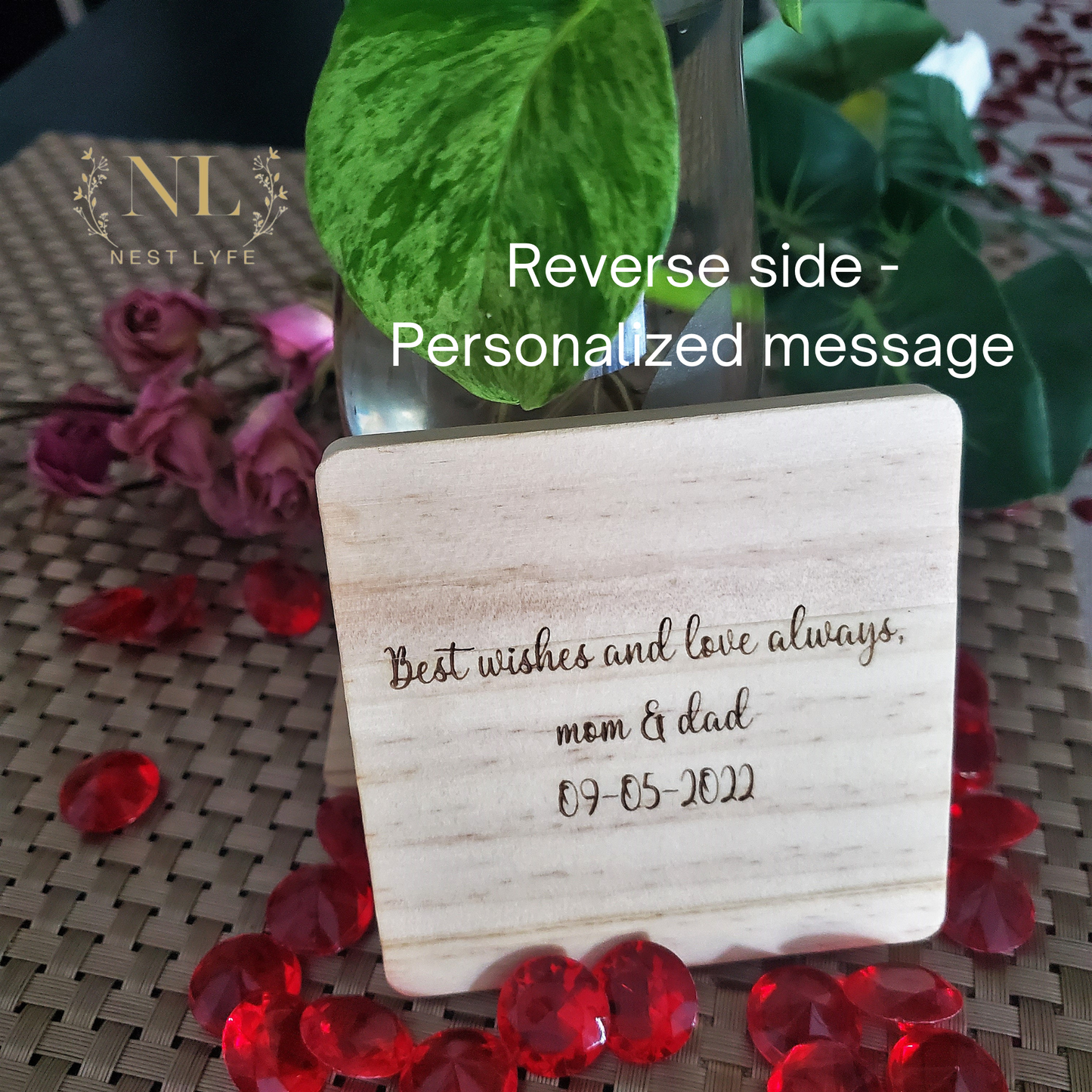 Personalized Name Wood Coaster