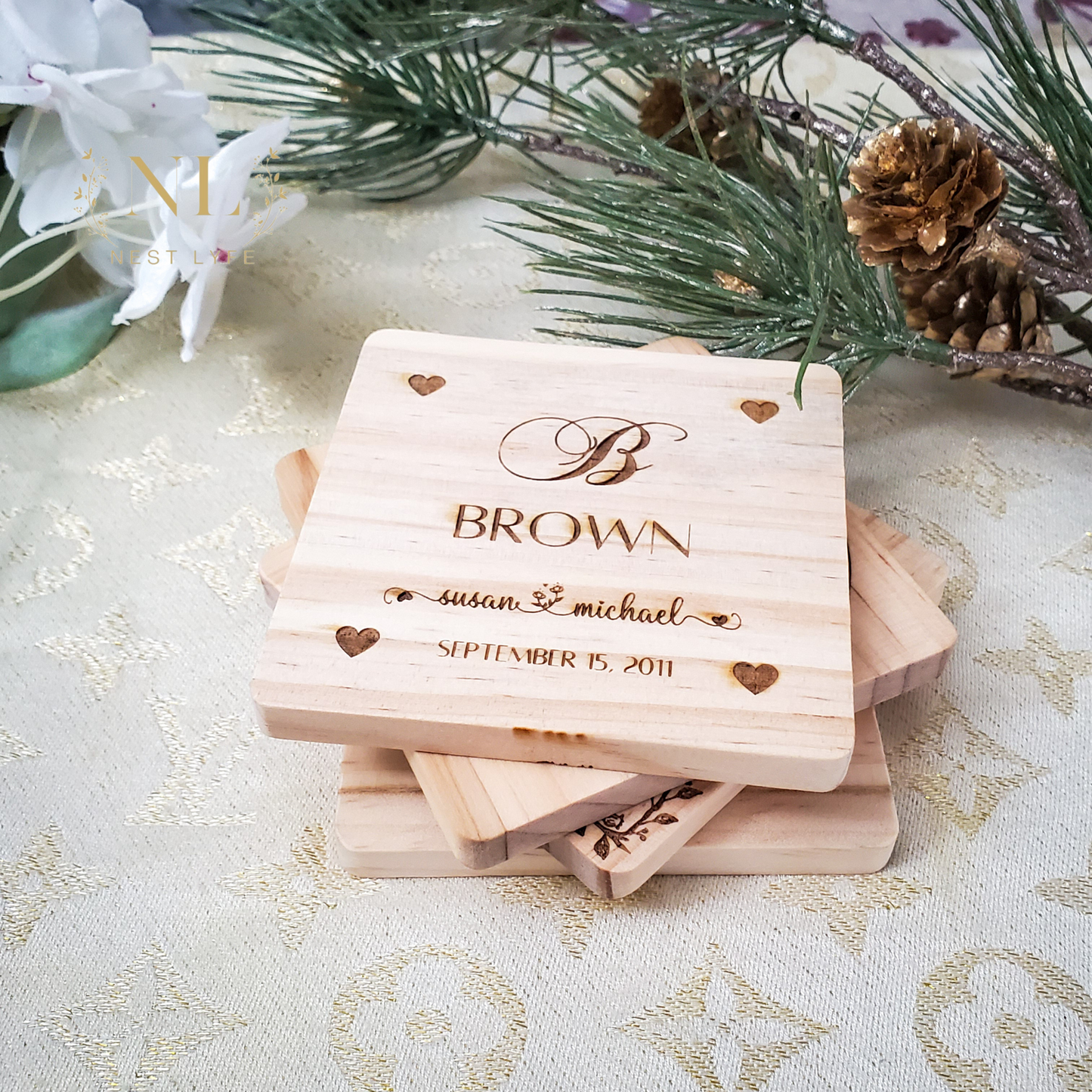 Personalized Wood Coaster