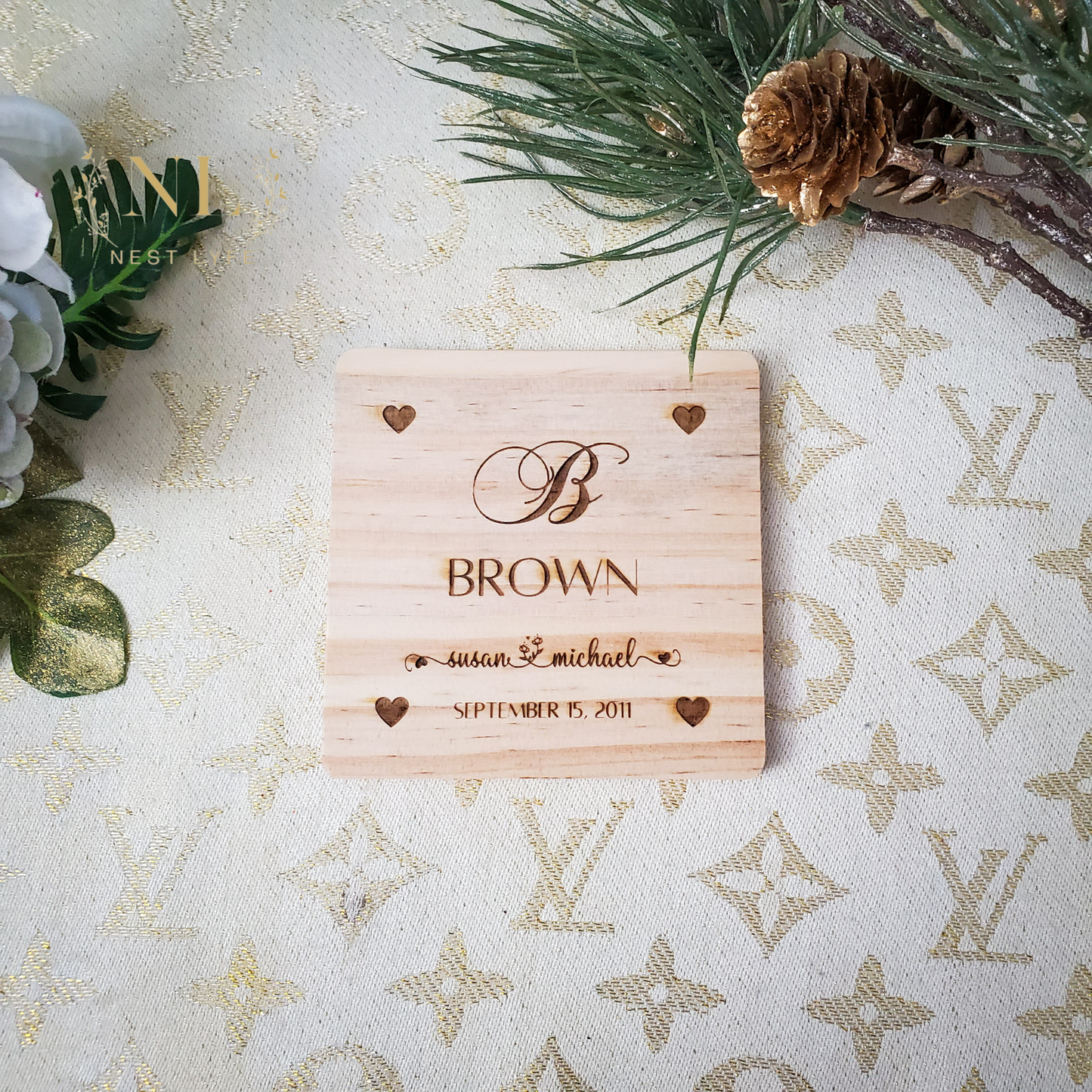 Personalized Wood Coaster