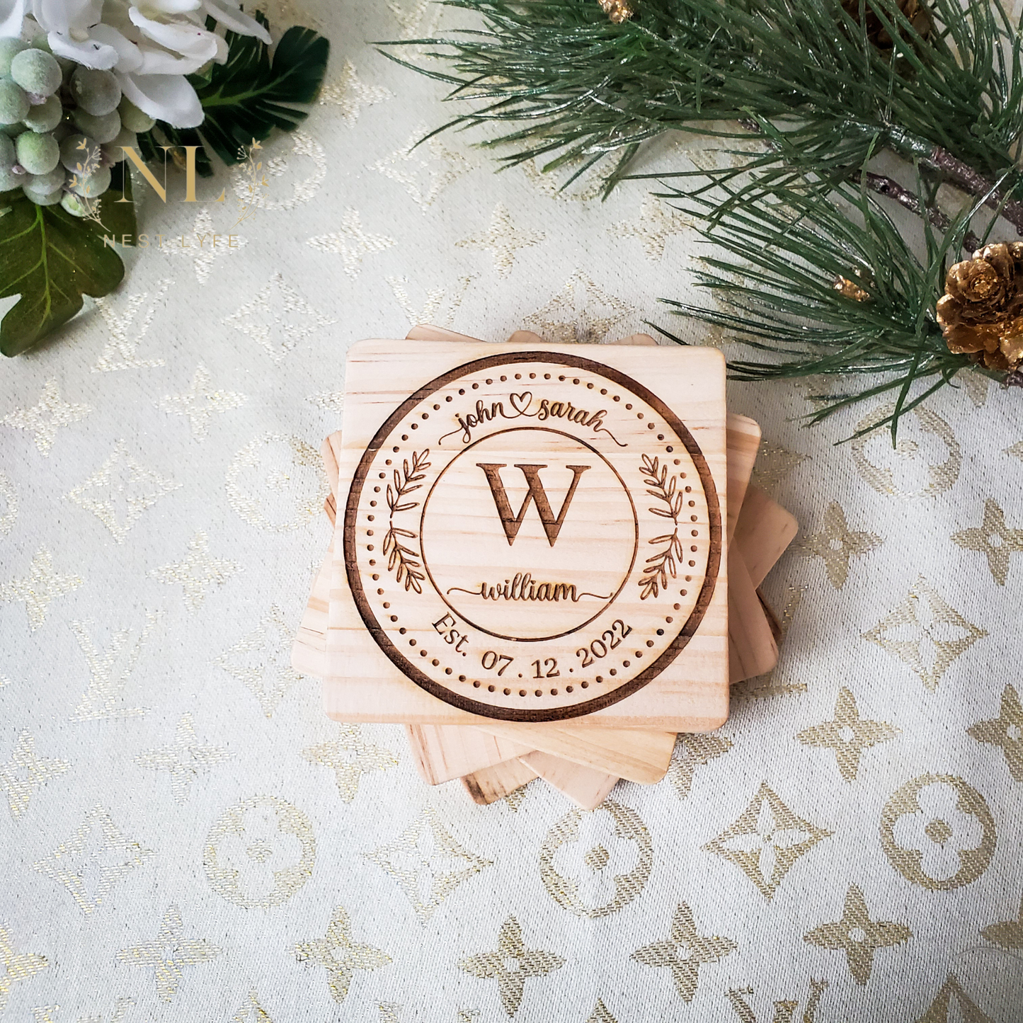 Personalized Wood Coaster