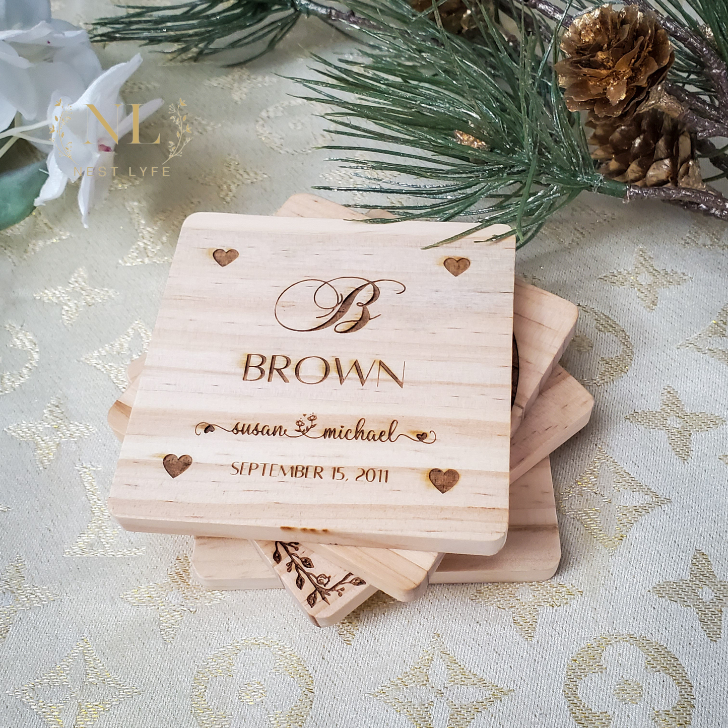 Personalized Wood Coaster