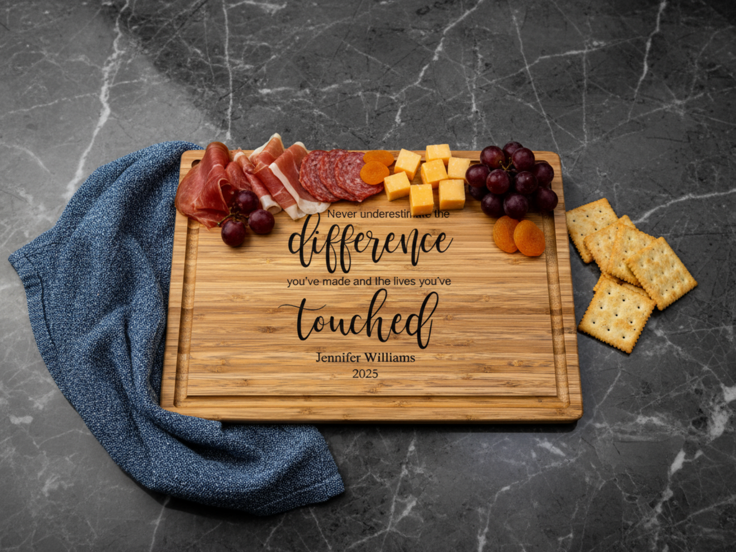 Personalized Retirement Gift Bamboo Board