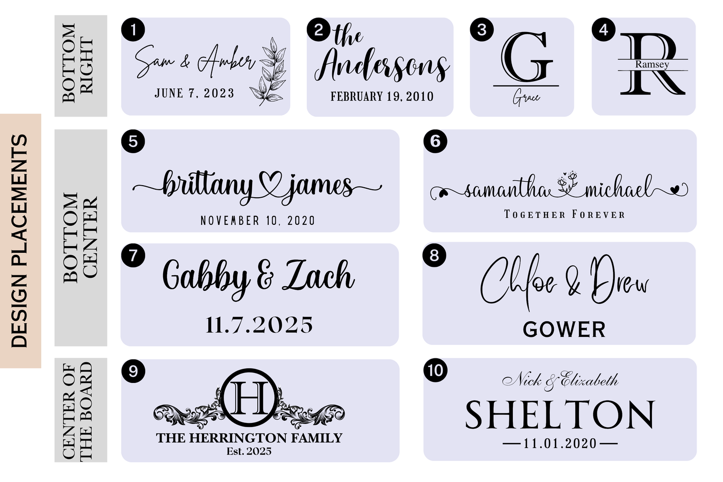 Personalized Bamboo Cutting Board