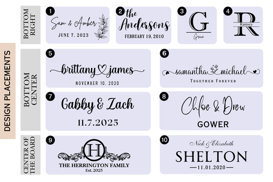 Personalized Bamboo Cutting Board