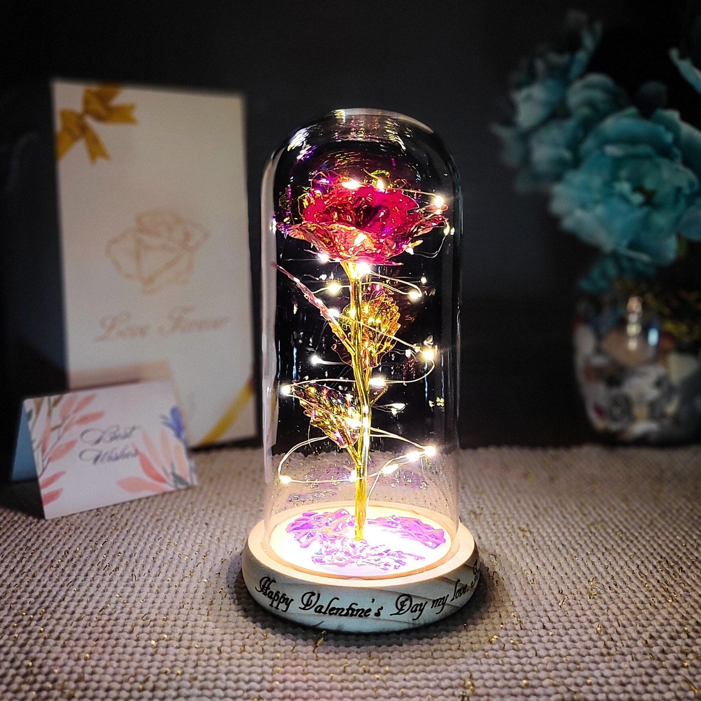 Shimmering Petals Personalized Galaxy Roses