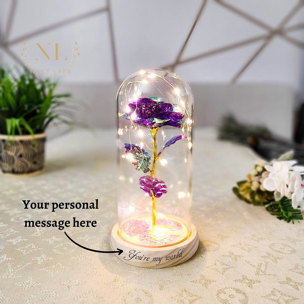 Shimmering Petals Personalized Galaxy Roses